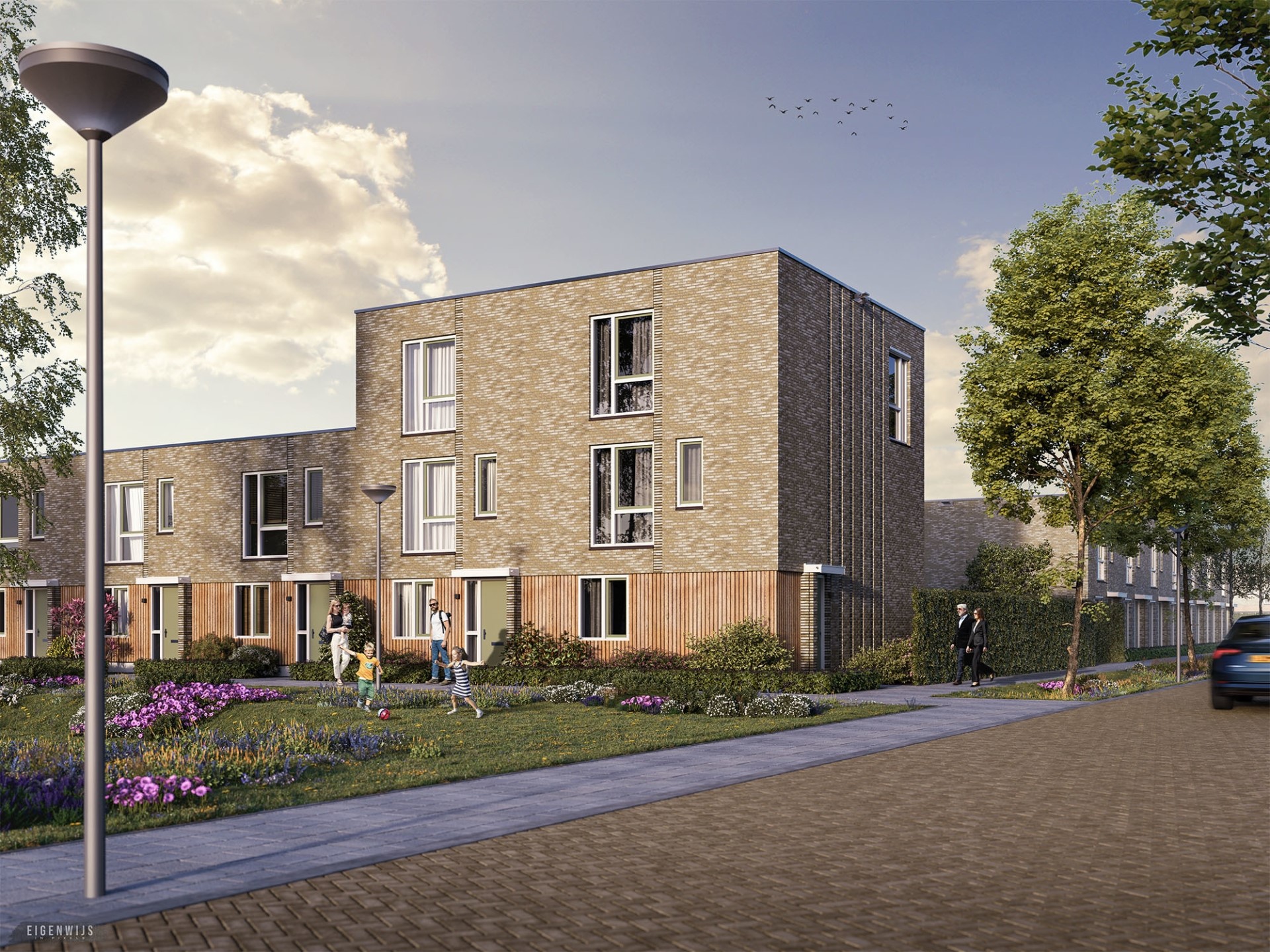  New construction project Almere in view